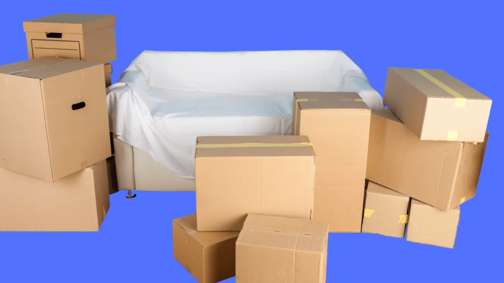 Items packed for storage